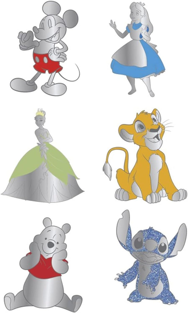 Loungefly DISNEY 100TH ANNIVERSARY PLATINUM CHARACTERS BLIND BOX PINS - Mickey Mouse - Mickey Mouse - Blind Box Enamel Pins - Cute Collectable Novelty Brooch - For Backpacks & Bags - Gift Idea - Enchantments Co.