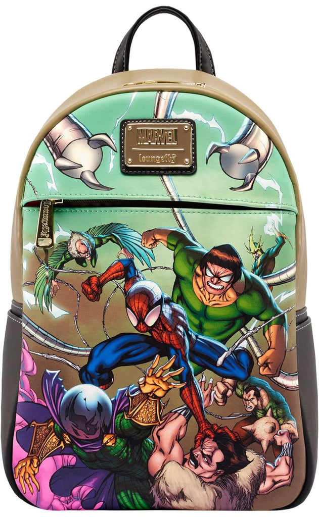 Loungefly Marvel: Spider-Man Sinister 6 Mini-Backpack - Enchantments Co.