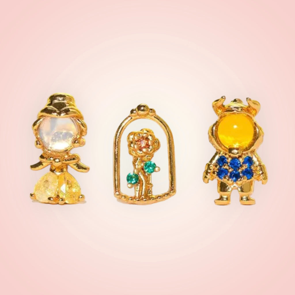 Disney Princess Beauty and the Beast Earring Set - Enchantments Co.