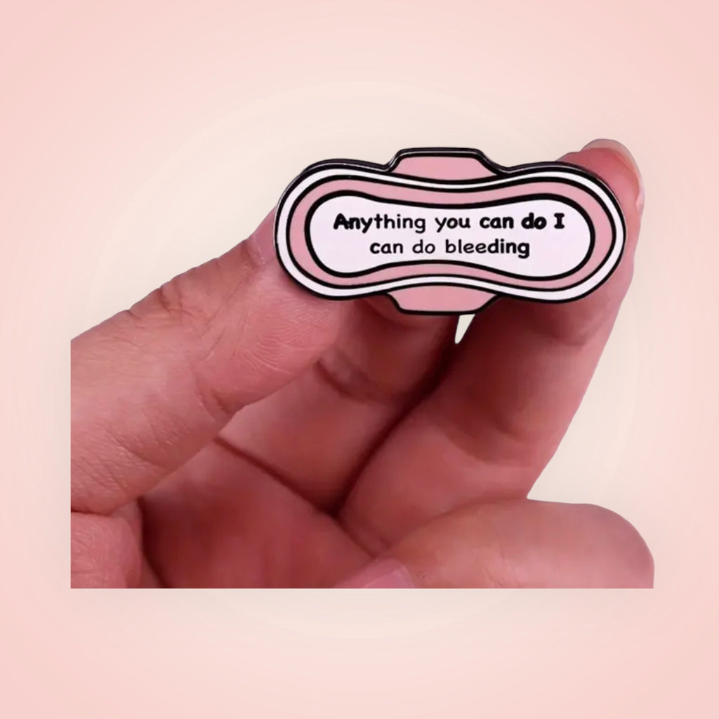 Anything you can do I can do bleeding enamel pin ￼ - Enchantments Co.