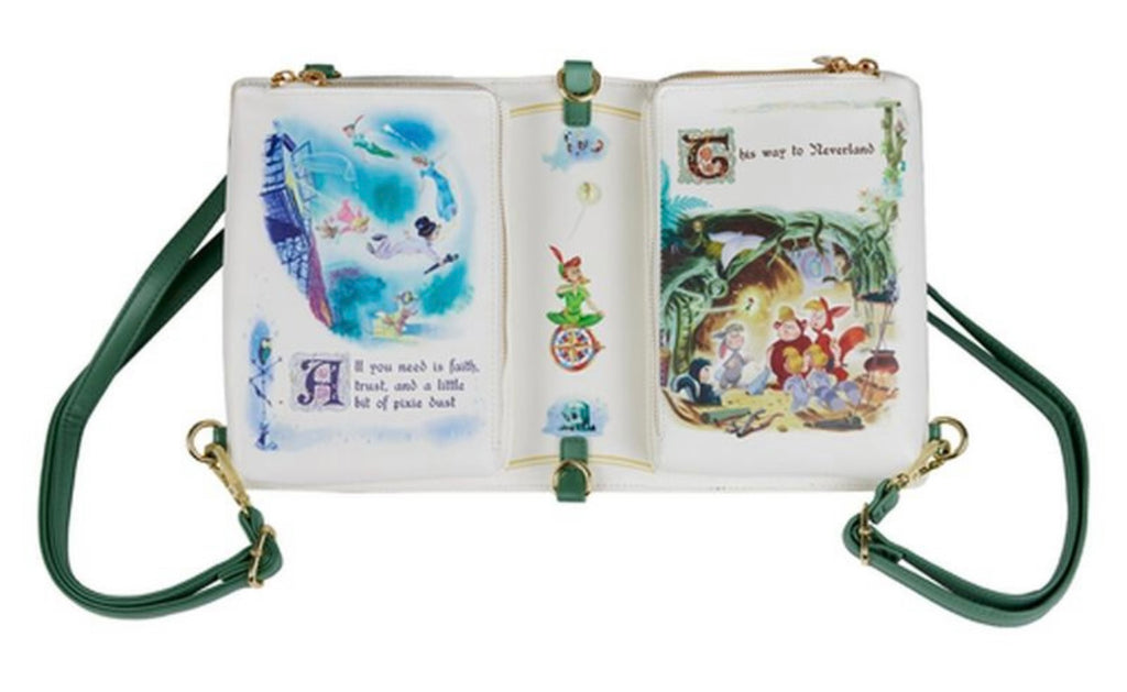 Peter Pan Storybook Convertible Backpack & Crossbody Bag - Enchantments Co.