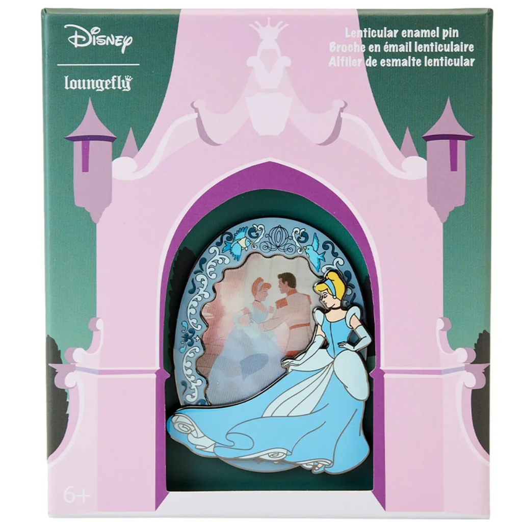 Limited edition Loungefly Disney Cinderella Lenticular 3" Collectors Box Pin - Enchantments Co.