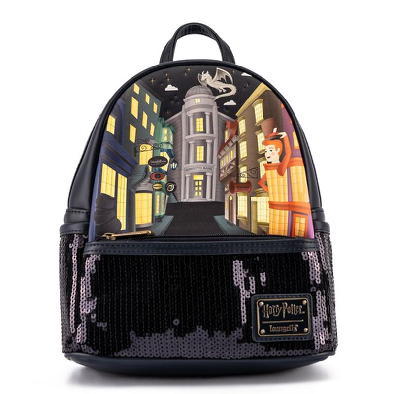 Loungefly Harry Potter Diagon Alley Sequin Mini Backpack - Enchantments Co.