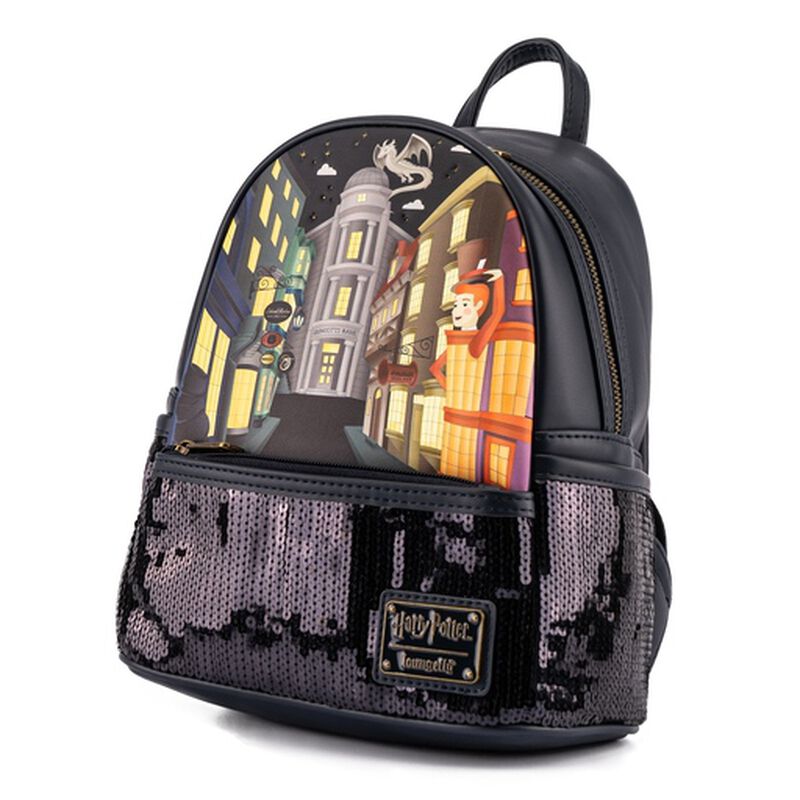 Loungefly Harry Potter Diagon Alley Sequin Mini Backpack - Enchantments Co.