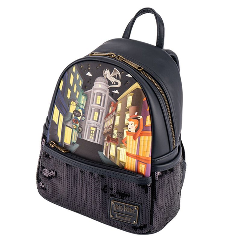 Loungefly Harry Potter Diagon Alley Sequin Mini Backpack - Enchantments Co.