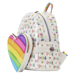 Loungefly Lisa Frank Logo Heart Detachable Rainbow Bag Mini Backpack - Enchantments Co.