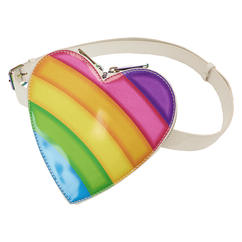 Loungefly Lisa Frank Logo Heart Detachable Rainbow Bag Mini Backpack - Enchantments Co.