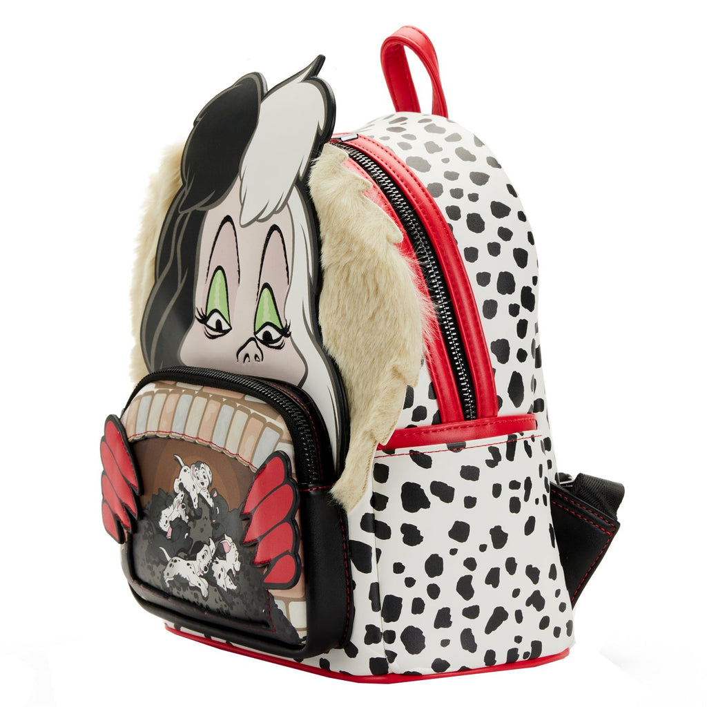 Loungefly Disney 101 Dalmatians Cruella De Villains Scene Mini Backpack- Coming Soon-Backpack-Loungefly-Nichole Madison Boutique - Morgantown, Indiana