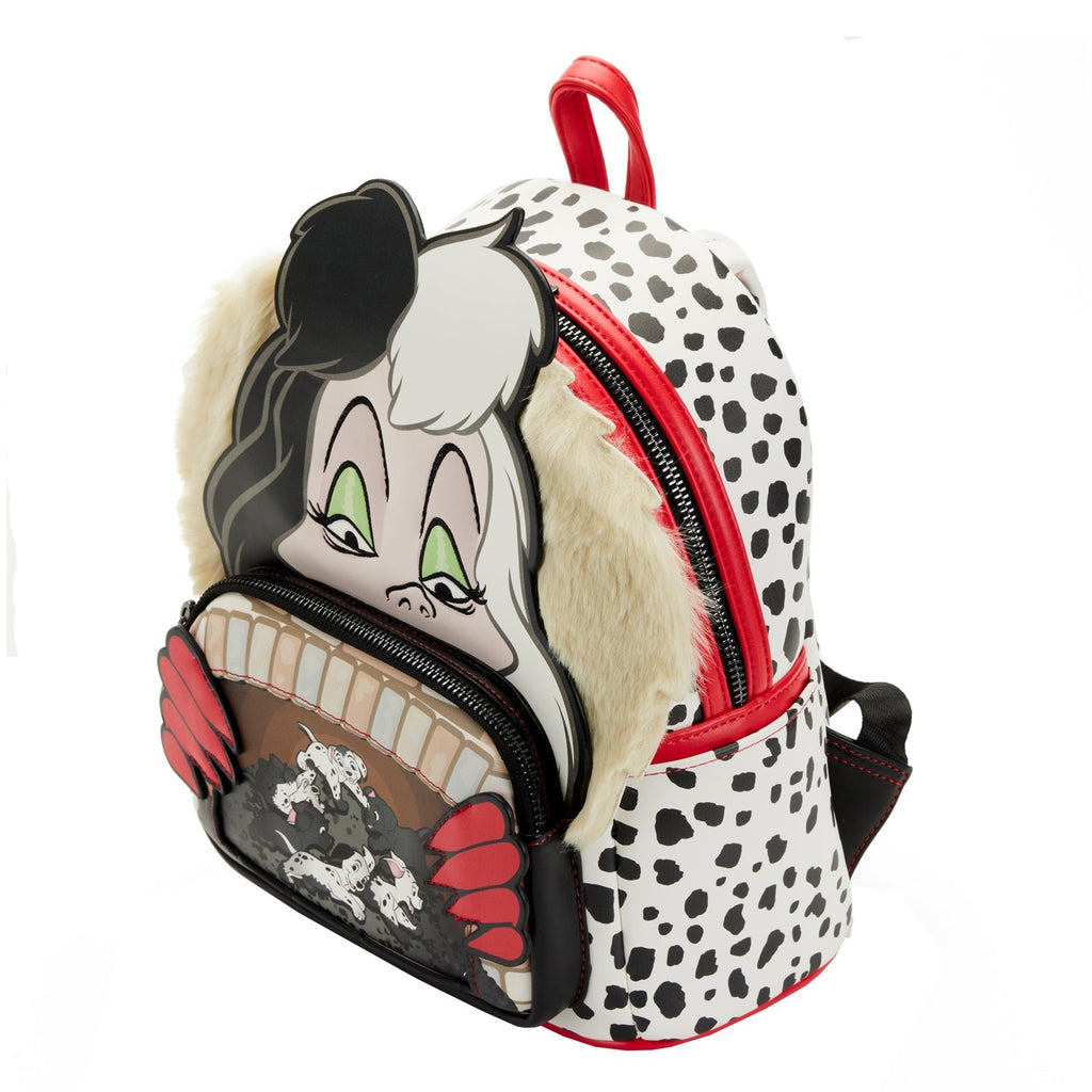 Loungefly Disney 101 Dalmatians Cruella De Villains Scene Mini Backpack- Coming Soon-Backpack-Loungefly-Nichole Madison Boutique - Morgantown, Indiana