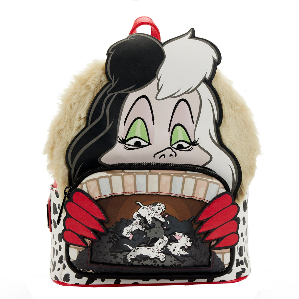 Loungefly Disney 101 Dalmatians Cruella De Villains Scene Mini Backpack- Coming Soon-Backpack-Loungefly-Nichole Madison Boutique - Morgantown, Indiana