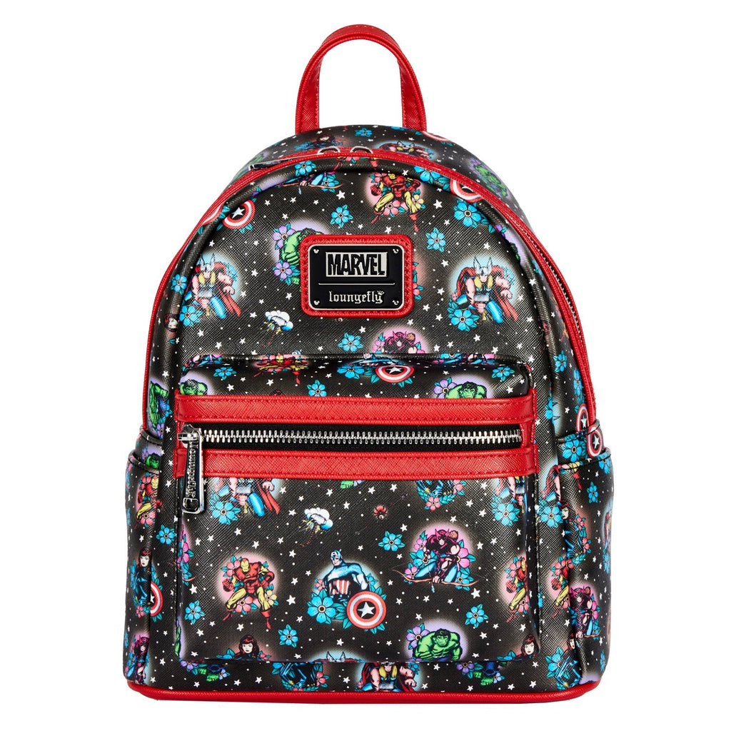 Loungefly Marvel Avengers Tatto Mini Backpack-April-Backpack-NicholeMadison-Nichole Madison Boutique - Morgantown, Indiana