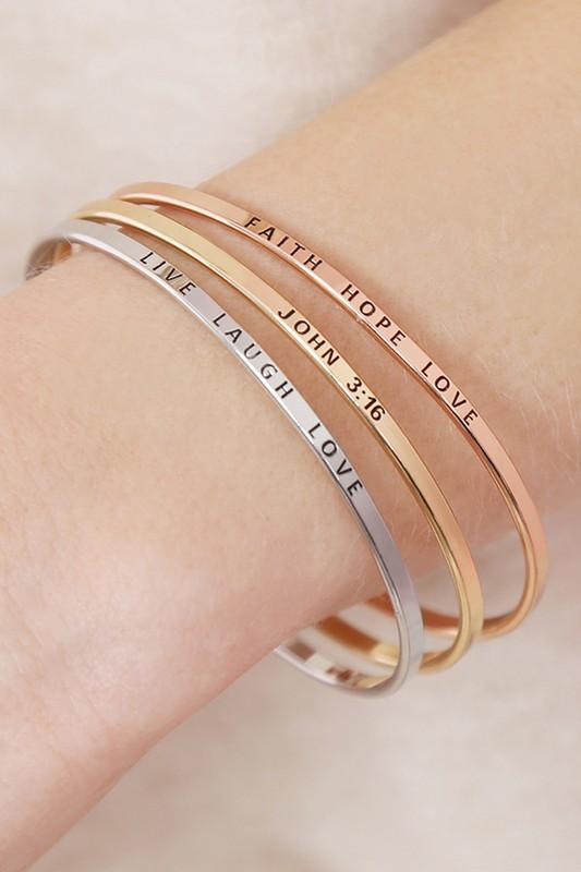 "Be Brave" Hinge Cuff Bracelet-Bracelets-NicholeMadison-Nichole Madison Boutique - Morgantown, Indiana