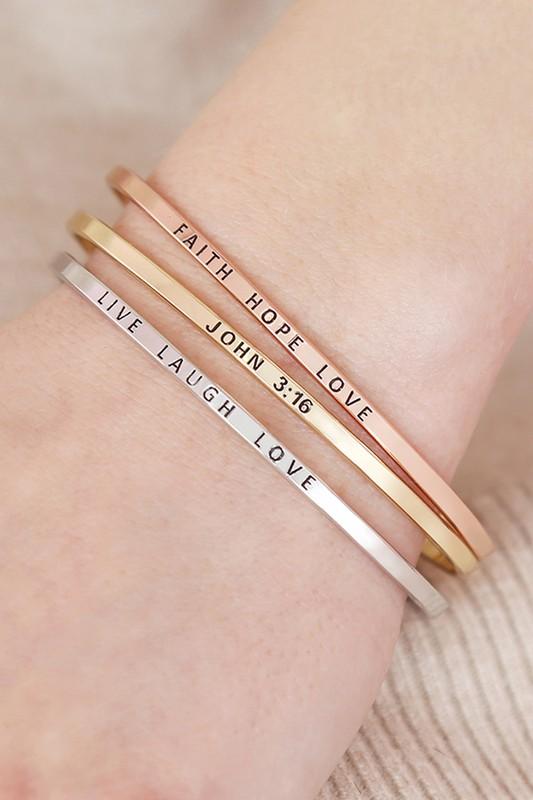 "Be Brave" Hinge Cuff Bracelet-Bracelets-NicholeMadison-Nichole Madison Boutique - Morgantown, Indiana