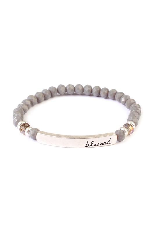 "Blessed" Beaded Bracelet-NicholeMadison-Nichole Madison Boutique - Morgantown, Indiana