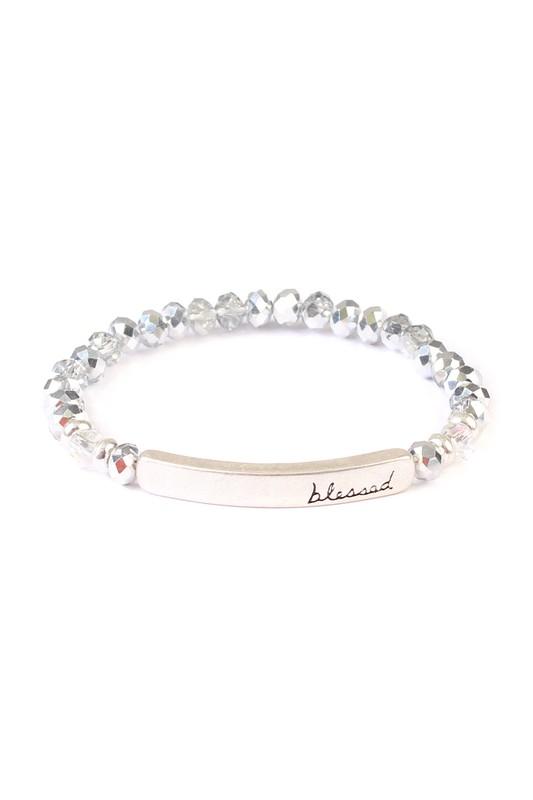 "Blessed" Beaded Bracelet-NicholeMadison-Nichole Madison Boutique - Morgantown, Indiana