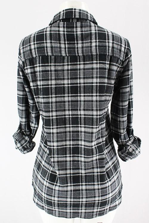 Flannel Shirts-Long Sleeve-NicholeMadison-Nichole Madison Boutique - Morgantown, Indiana