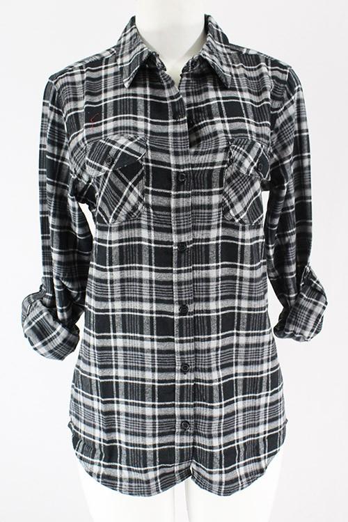 Flannel Shirts-Long Sleeve-NicholeMadison-Nichole Madison Boutique - Morgantown, Indiana