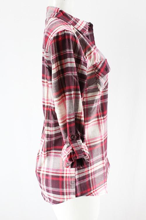 Flannel Shirts-Long Sleeve-NicholeMadison-Nichole Madison Boutique - Morgantown, Indiana