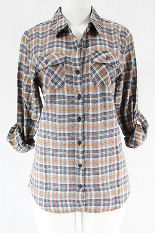 Flannel Shirts-Long Sleeve-NicholeMadison-Nichole Madison Boutique - Morgantown, Indiana
