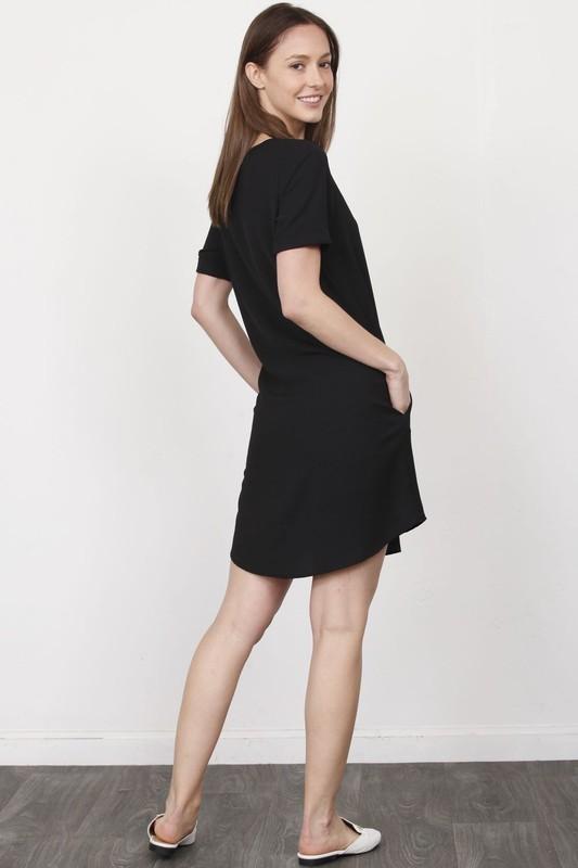 Haley Black Shift Dress-Dress-NicholeMadison-Nichole Madison Boutique - Morgantown, Indiana