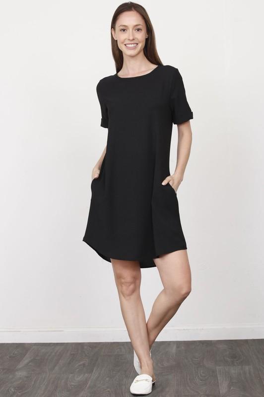Haley Black Shift Dress-Dress-NicholeMadison-Nichole Madison Boutique - Morgantown, Indiana