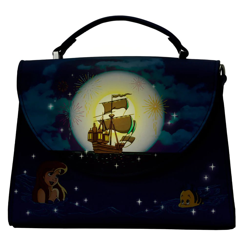 Loungefly Disney The Little Mermaid Ariel Fireworks Crossbody-Wallet-NicholeMadison-Nichole Madison Boutique - Morgantown, Indiana