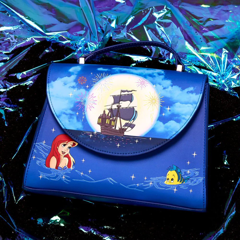 Loungefly Disney The Little Mermaid Ariel Fireworks Crossbody-Wallet-NicholeMadison-Nichole Madison Boutique - Morgantown, Indiana