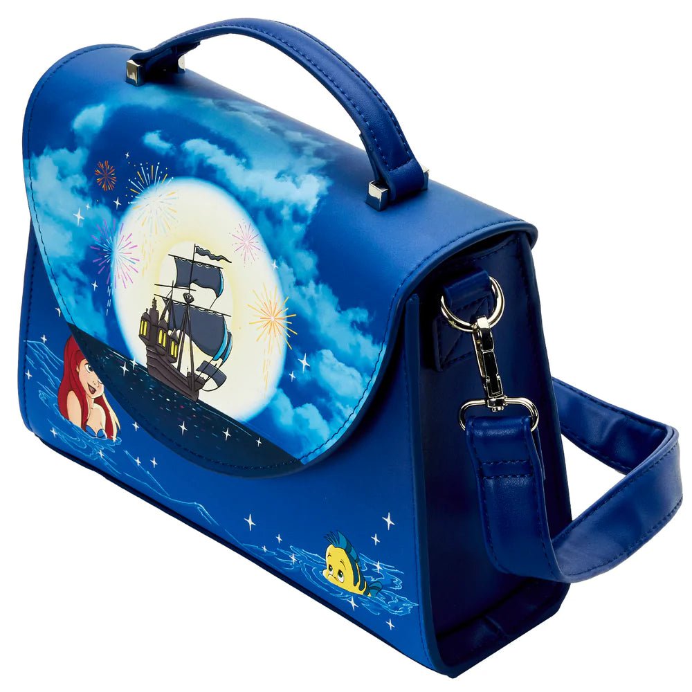 Loungefly Disney The Little Mermaid Ariel Fireworks Crossbody-Wallet-NicholeMadison-Nichole Madison Boutique - Morgantown, Indiana