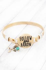 'Follow Your Arrow' Gold Bracelet-Bracelets-NicholeMadison-Nichole Madison Boutique - Morgantown, Indiana