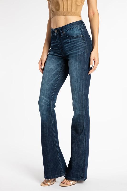 Kancan USA High Rise Flare Denim-Denim-NicholeMadison-Nichole Madison Boutique - Morgantown, Indiana