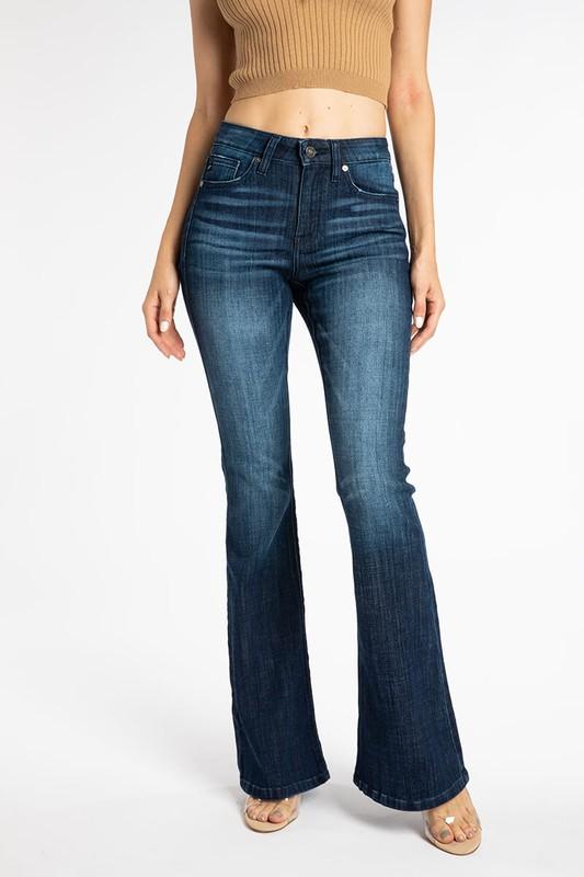 Kancan USA High Rise Flare Denim-Denim-NicholeMadison-Nichole Madison Boutique - Morgantown, Indiana