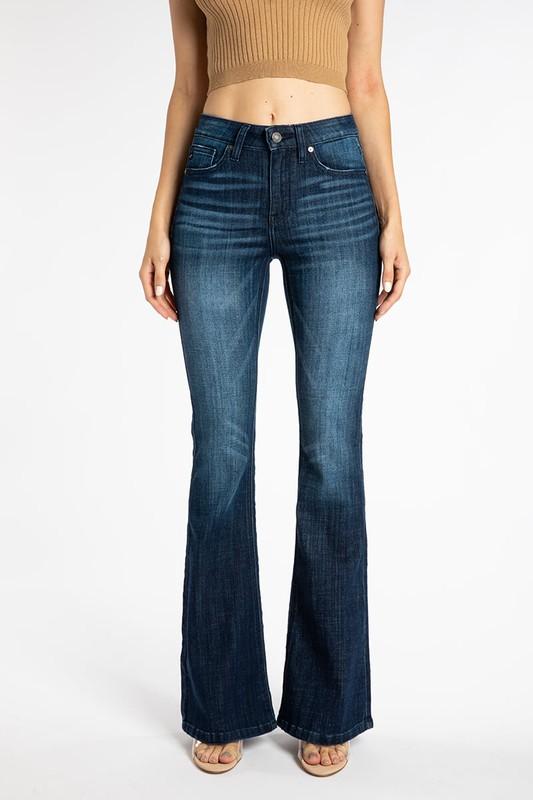 Kancan USA High Rise Flare Denim-Denim-NicholeMadison-Nichole Madison Boutique - Morgantown, Indiana