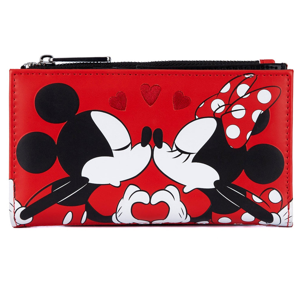 Loungefly Disney Mickey and Minnie Valentines Flap Wallet-Wallet-NicholeMadison-Nichole Madison Boutique - Morgantown, Indiana