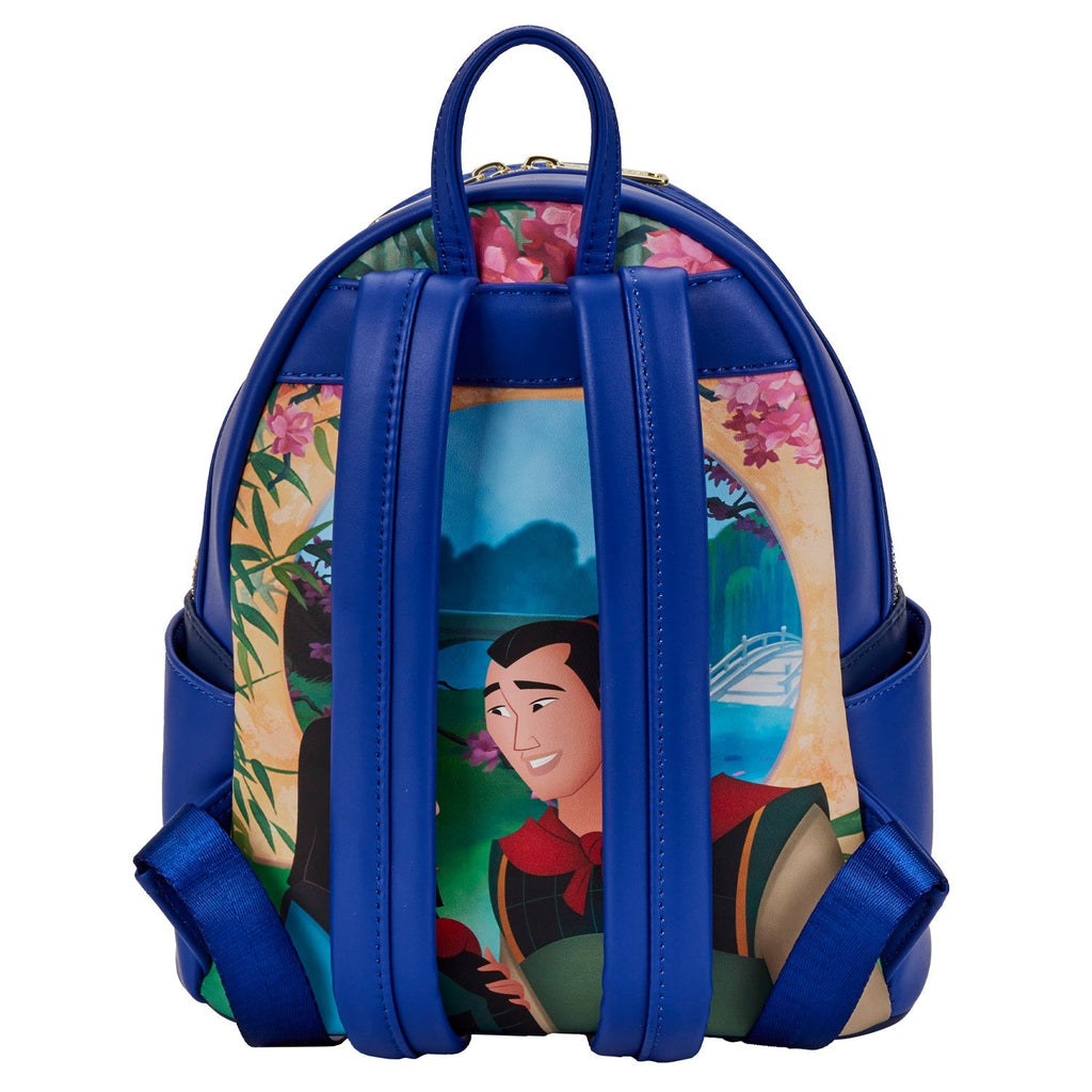 Loungefly Disney Mulan Castle Light Up Mini Backpack-Backpack-NicholeMadison-Nichole Madison Boutique - Morgantown, Indiana