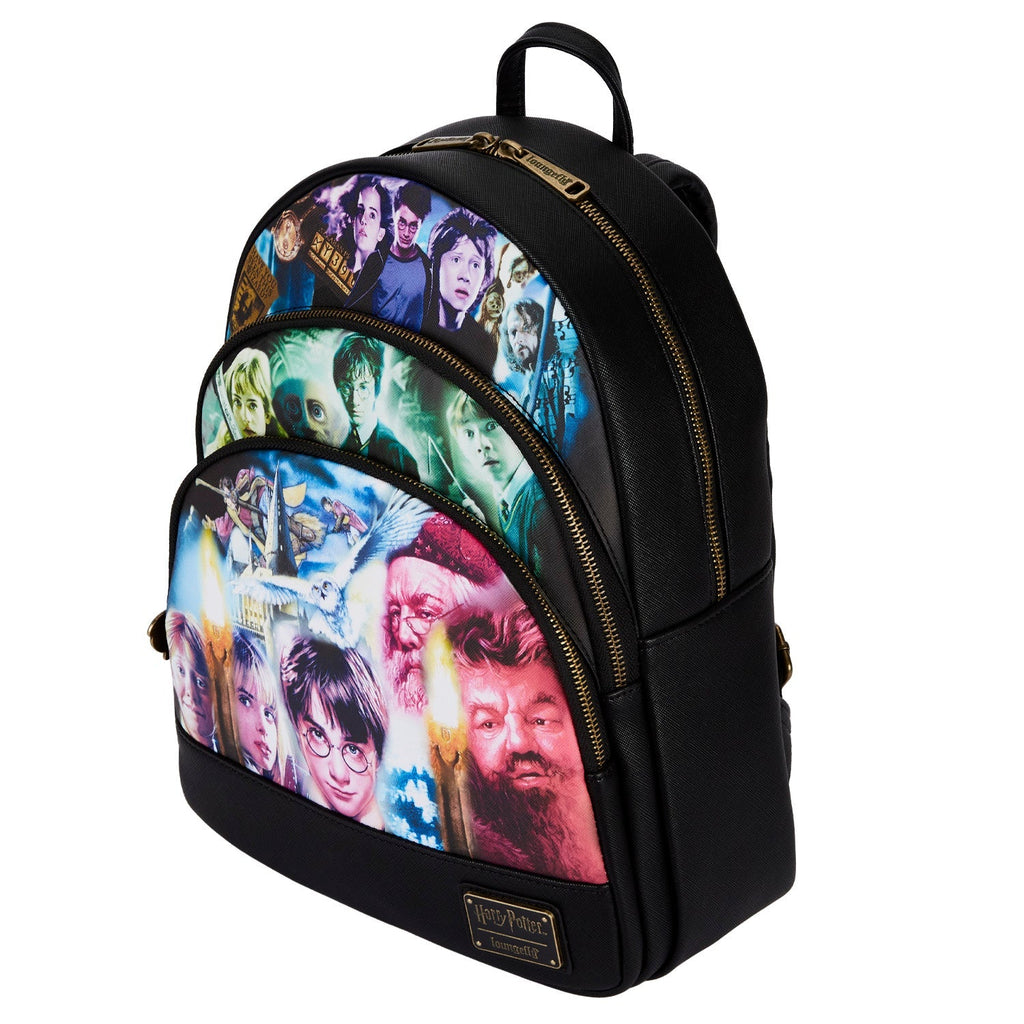 Loungefly Harry Potter Trilogy Triple Pocket Mini Backpack-March-Backpack-NicholeMadison-Nichole Madison Boutique - Morgantown, Indiana