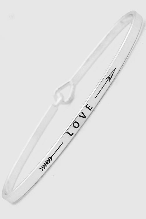 "Love" Bracelet Gold or Silver-Bracelets-NicholeMadison-Nichole Madison Boutique - Morgantown, Indiana