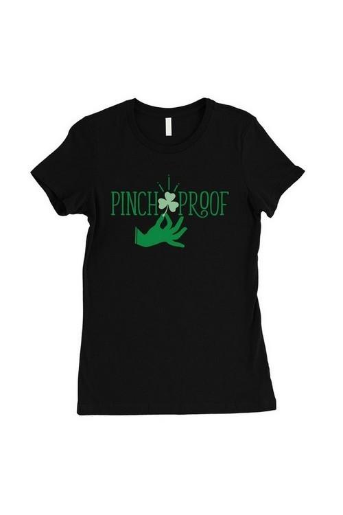 Pinch Proof Clover Shirt Black-Graphic Tee-NicholeMadison-Nichole Madison Boutique - Morgantown, Indiana
