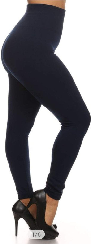 Plus Size Black Leggings-Bottoms-NicholeMadison-Nichole Madison Boutique - Morgantown, Indiana