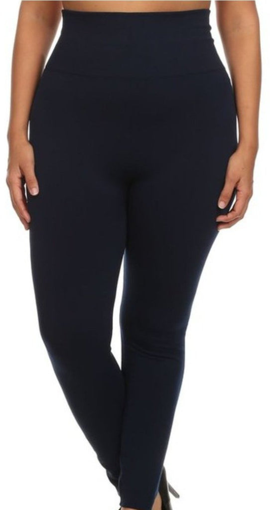 Plus Size Black Leggings-Bottoms-NicholeMadison-Nichole Madison Boutique - Morgantown, Indiana