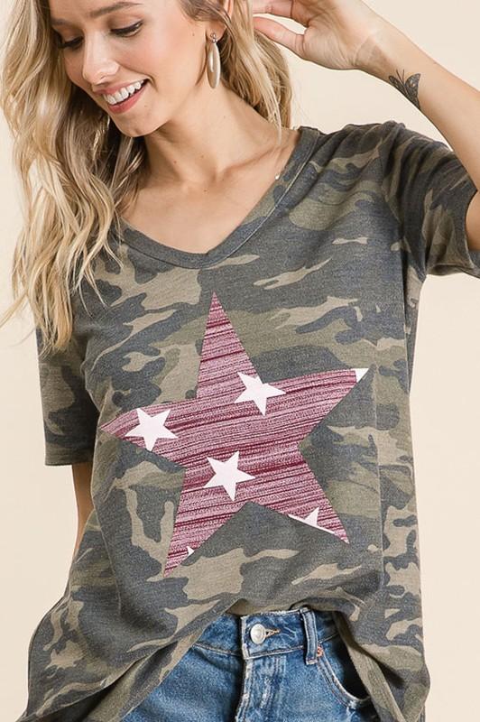 Camouflage Star-NicholeMadison-Nichole Madison Boutique - Morgantown, Indiana