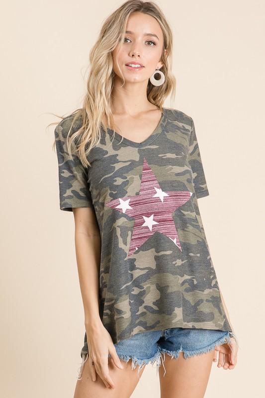 Camouflage Star-NicholeMadison-Nichole Madison Boutique - Morgantown, Indiana