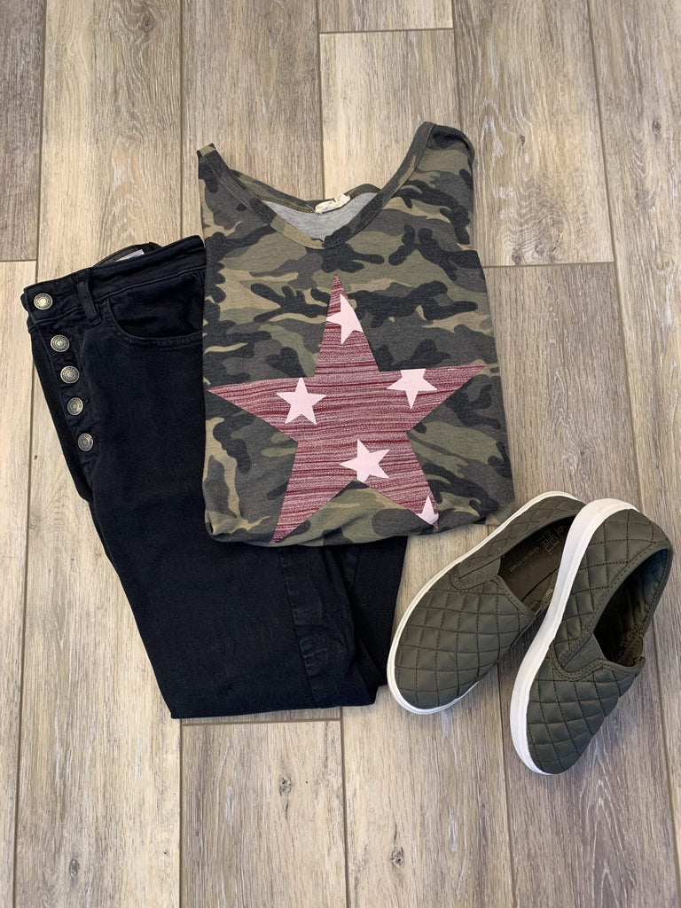 Camouflage Star-NicholeMadison-Nichole Madison Boutique - Morgantown, Indiana