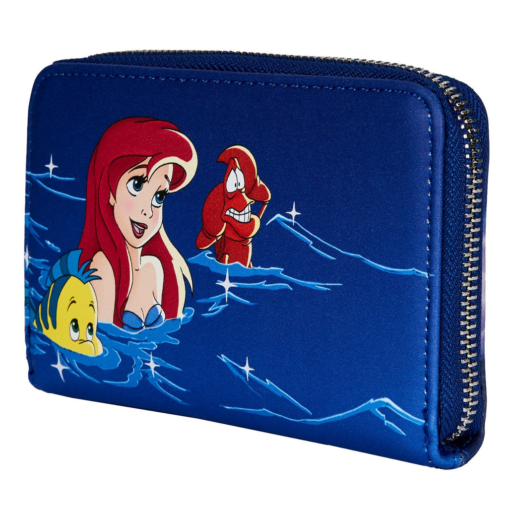 Loungefly Disney The Little Mermaid Ariel Fireworks Zip Around Wallet-Wallet-NicholeMadison-Nichole Madison Boutique - Morgantown, Indiana
