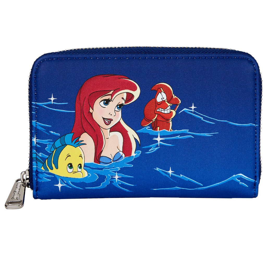 Loungefly Disney The Little Mermaid Ariel Fireworks Zip Around Wallet-Wallet-NicholeMadison-Nichole Madison Boutique - Morgantown, Indiana